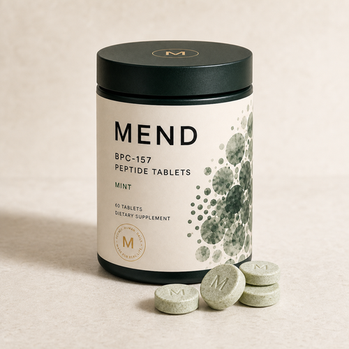MEND Daily Gut Support Chews Mint product jar